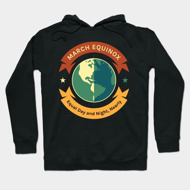 March Equinox Earth Equal Day and Night Nearly Women Men Boys Girls Kids Teens Hoodie by teeleoshirts